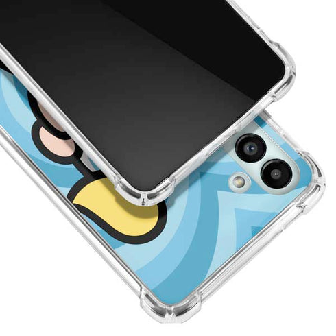 Cartoon Network Powerpuff Girls Bubbles Blue Hearts Galaxy A13 5G Clear Case