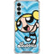 Cartoon Network Powerpuff Girls Bubbles Blue Hearts Galaxy A13 5G Clear Case