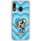 Cartoon Network Powerpuff Girls Bubbles Blue Hearts Galaxy A20 Clear Case