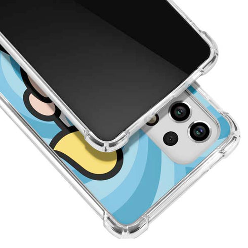 Cartoon Network Powerpuff Girls Bubbles Blue Hearts Galaxy A53 5G Clear Case