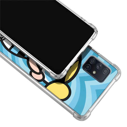 Cartoon Network Powerpuff Girls Bubbles Blue Hearts Galaxy A71 5G Clear Case