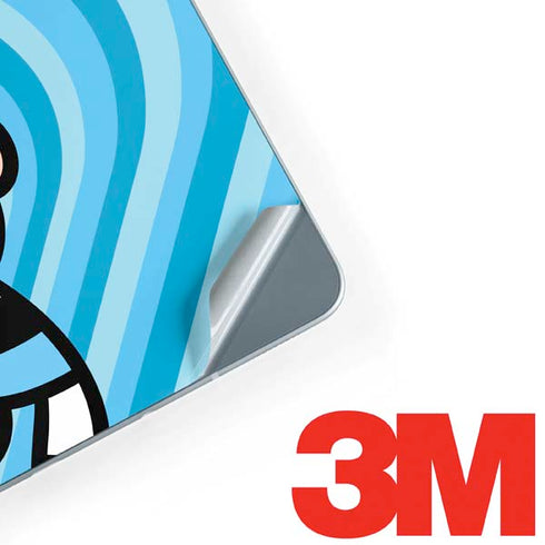 Cartoon Network Powerpuff Girls Bubbles Blue Hearts Galaxy Book 12in Skin