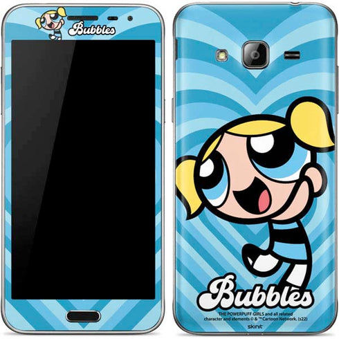 Cartoon Network Powerpuff Girls Bubbles Blue Hearts Galaxy J3 Skin