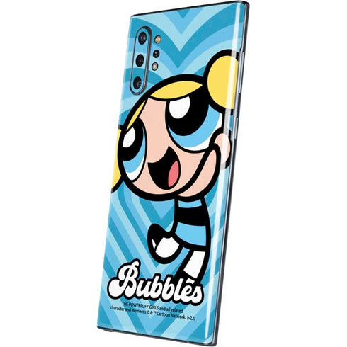 Cartoon Network Powerpuff Girls Bubbles Blue Hearts Galaxy Note 10 Plus Skin