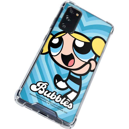 Cartoon Network Powerpuff Girls Bubbles Blue Hearts Galaxy S20 FE Clear Case