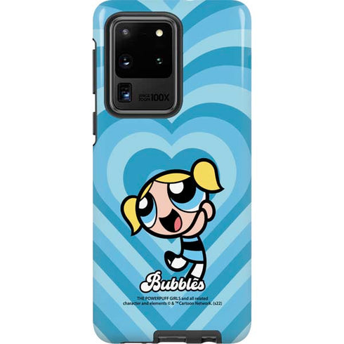 Cartoon Network Powerpuff Girls Bubbles Blue Hearts Galaxy S20 Ultra 5G Pro Case