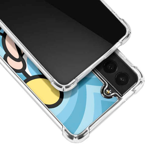 Cartoon Network Powerpuff Girls Bubbles Blue Hearts Galaxy S21 Plus 5G Clear Case