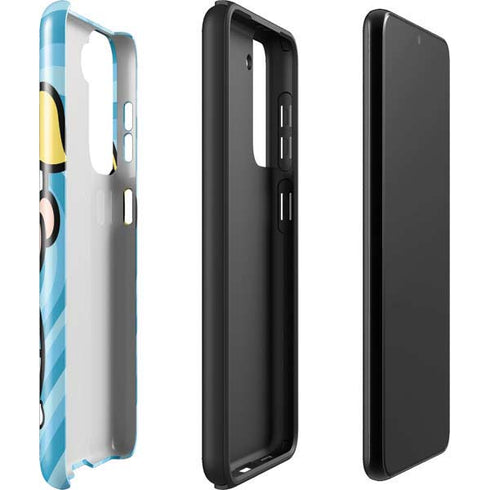 Cartoon Network Powerpuff Girls Bubbles Blue Hearts Galaxy S22 Pro Case