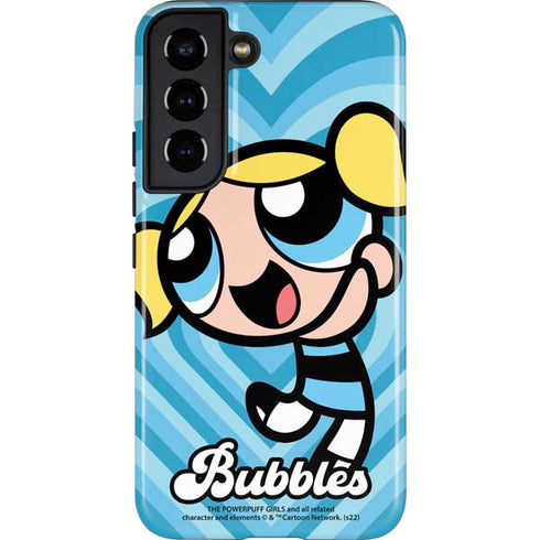 Cartoon Network Powerpuff Girls Bubbles Blue Hearts Galaxy S22 Pro Case