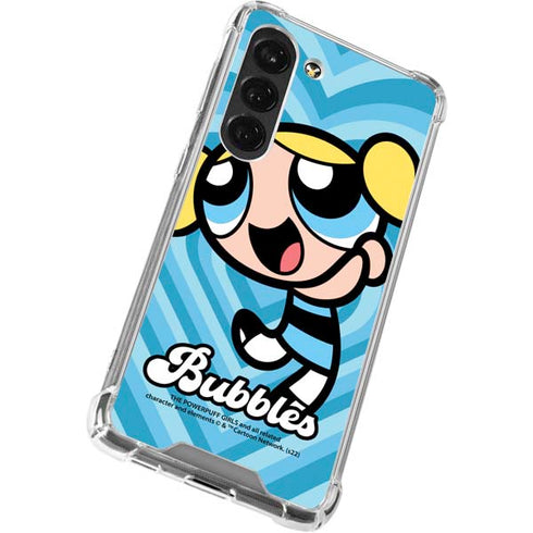 Cartoon Network Powerpuff Girls Bubbles Blue Hearts Galaxy S23 Clear Case