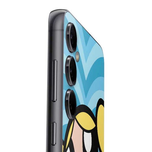 Cartoon Network Powerpuff Girls Bubbles Blue Hearts Galaxy S23 FE Skin