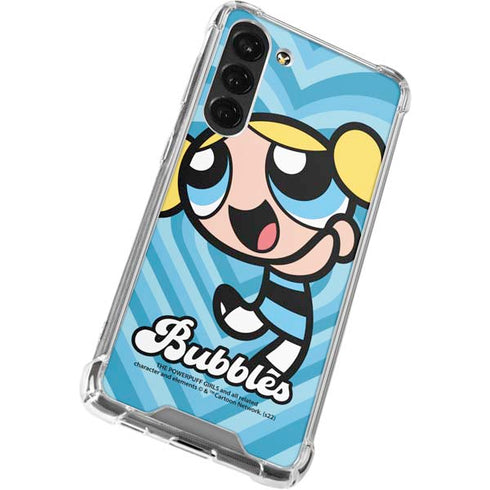Cartoon Network Powerpuff Girls Bubbles Blue Hearts Galaxy S23 Plus Clear Case