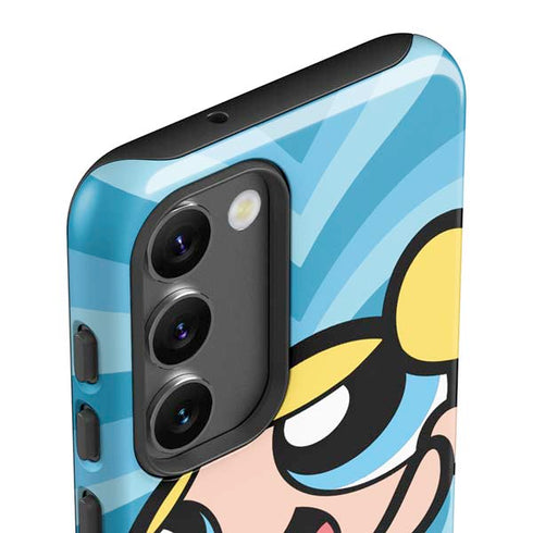 Cartoon Network Powerpuff Girls Bubbles Blue Hearts Galaxy S23 Plus Pro Case