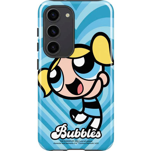 Cartoon Network Powerpuff Girls Bubbles Blue Hearts Galaxy S23 Pro Case