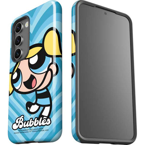 Cartoon Network Powerpuff Girls Bubbles Blue Hearts Galaxy S23 Pro Case