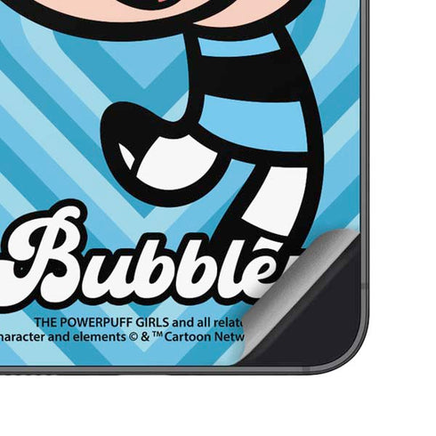 Cartoon Network Powerpuff Girls Bubbles Blue Hearts Galaxy S23 Skin