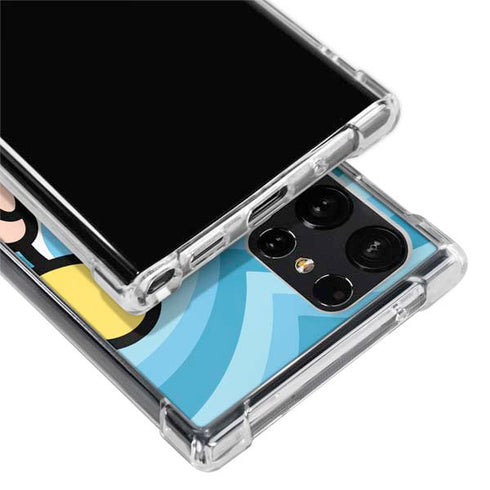 Cartoon Network Powerpuff Girls Bubbles Blue Hearts Galaxy S24 Ultra Clear Case