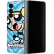 Cartoon Network Powerpuff Girls Bubbles Blue Hearts Galaxy Z Fold4 5G Skin