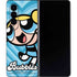 Cartoon Network Powerpuff Girls Bubbles Blue Hearts Galaxy Z Fold4 5G Skin
