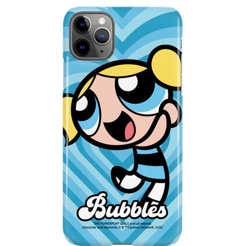 Cartoon Network Powerpuff Girls Bubbles Blue Hearts iPhone 11 Pro Max Lite Case