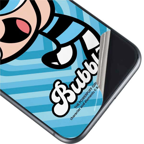 Cartoon Network Powerpuff Girls Bubbles Blue Hearts iPhone 11 Skin