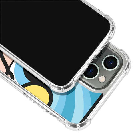 Cartoon Network Powerpuff Girls Bubbles Blue Hearts iPhone 13 Pro Clear Case