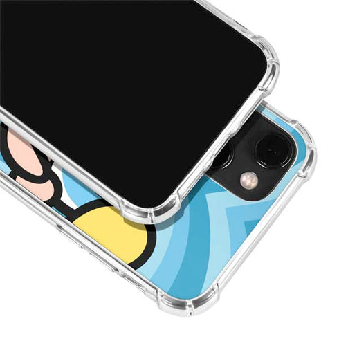 Cartoon Network Powerpuff Girls Bubbles Blue Hearts iPhone 14 Plus Clear Case