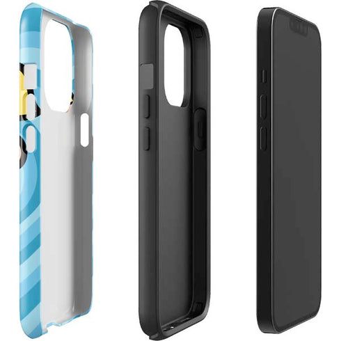 Cartoon Network Powerpuff Girls Bubbles Blue Hearts iPhone 14 Pro Impact Case