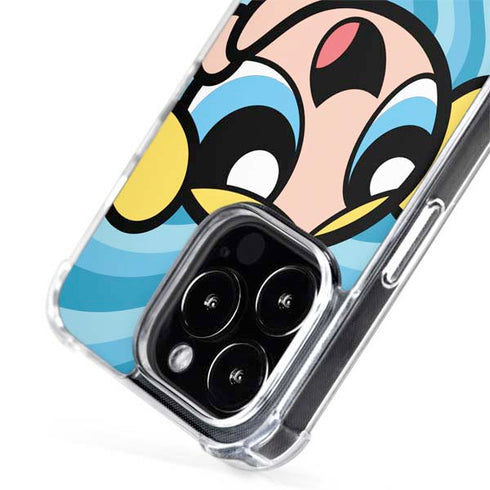 Cartoon Network Powerpuff Girls Bubbles Blue Hearts iPhone 14 Pro Max MagSafe Case
