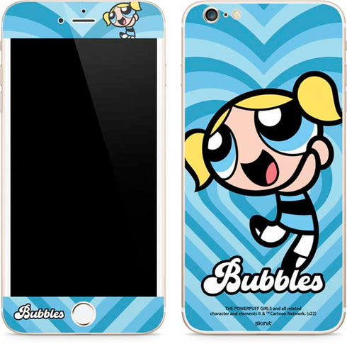 Cartoon Network Powerpuff Girls Bubbles Blue Hearts iPhone 6/6s Plus Skin