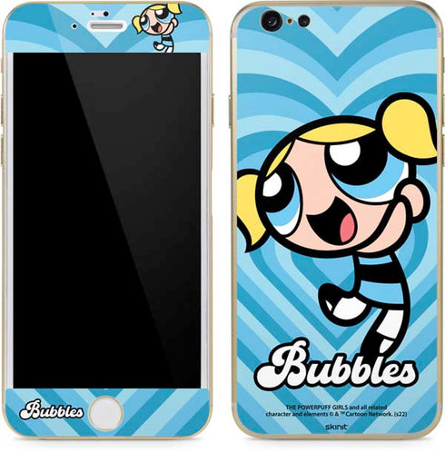 Cartoon Network Powerpuff Girls Bubbles Blue Hearts iPhone 6/6s Skin