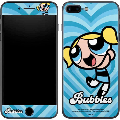 Cartoon Network Powerpuff Girls Bubbles Blue Hearts iPhone 7 Plus Skin