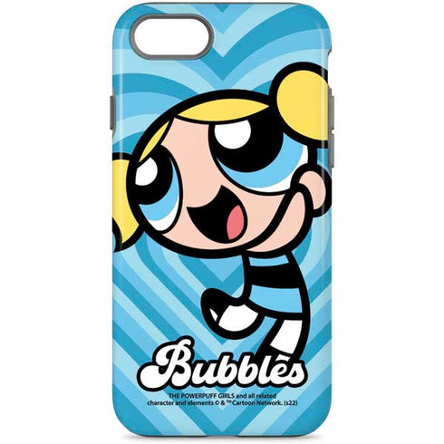 Cartoon Network Powerpuff Girls Bubbles Blue Hearts iPhone 8 Pro Case