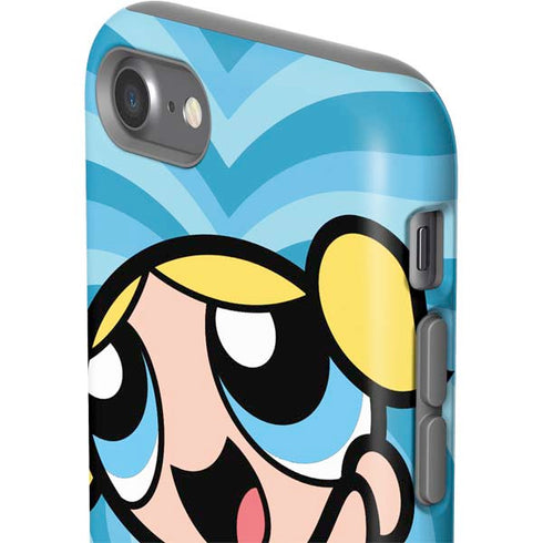 Cartoon Network Powerpuff Girls Bubbles Blue Hearts iPhone SE (2nd & 3rd Gen) Pro Case