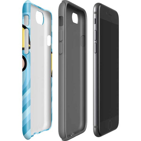 Cartoon Network Powerpuff Girls Bubbles Blue Hearts iPhone SE (2nd & 3rd Gen) Pro Case