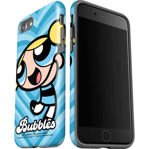Cartoon Network Powerpuff Girls Bubbles Blue Hearts iPhone SE (2nd & 3rd Gen) Pro Case