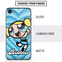 Cartoon Network Powerpuff Girls Bubbles Blue Hearts iPhone SE (2nd & 3rd Gen) Skin