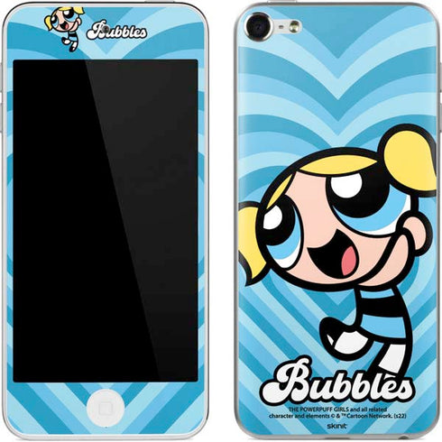 Cartoon Network Powerpuff Girls Bubbles Blue Hearts Apple iPod Skin