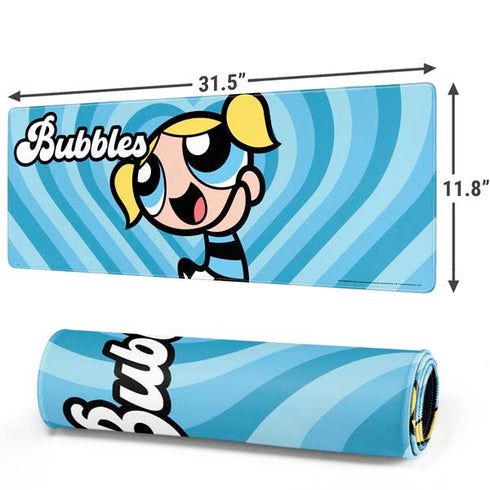 Cartoon Network Powerpuff Girls Bubbles Blue Hearts Gaming Mouse Pad