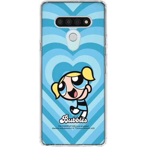 Cartoon Network Powerpuff Girls Bubbles Blue Hearts LG Stylo 6 Clear Case