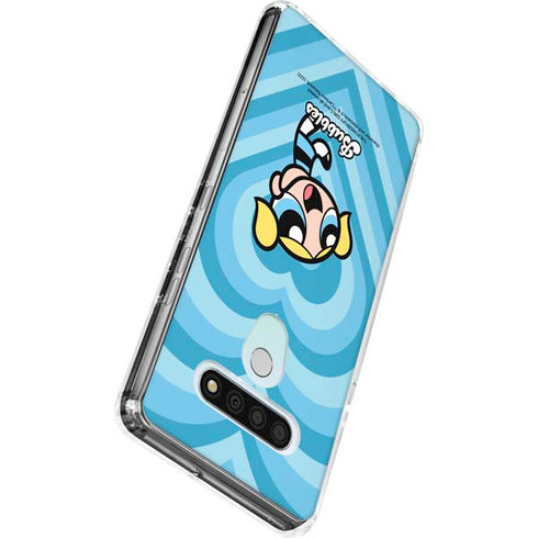 Cartoon Network Powerpuff Girls Bubbles Blue Hearts LG Stylo 6 Clear Case