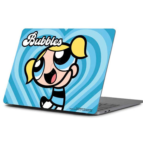Cartoon Network Powerpuff Girls Bubbles Blue Hearts Apple MacBook Pro 13-inch Skin