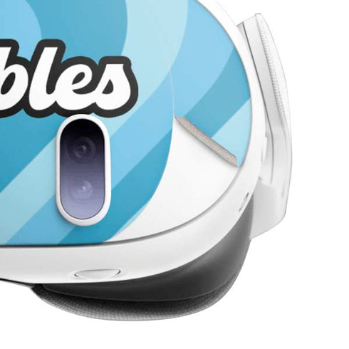 Cartoon Network Powerpuff Girls Bubbles Blue Hearts Meta Quest 3 Skin