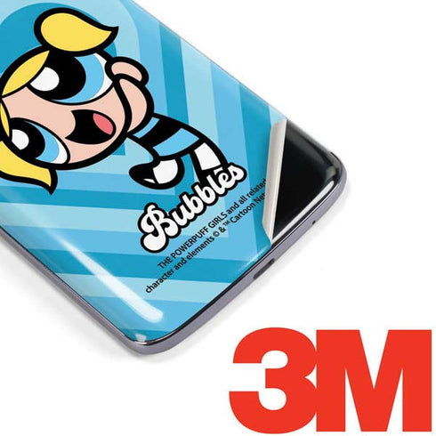 Cartoon Network Powerpuff Girls Bubbles Blue Hearts Moto E5 Plus Skin