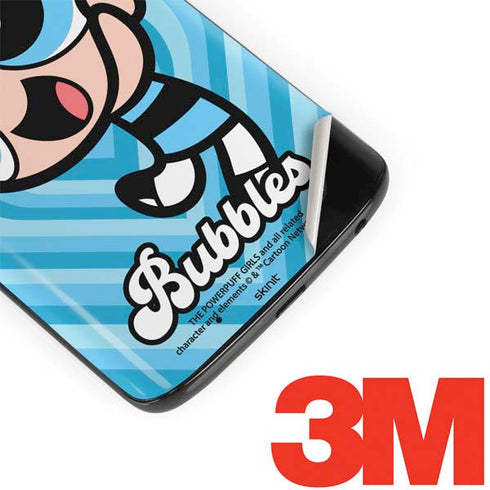 Cartoon Network Powerpuff Girls Bubbles Blue Hearts Moto G6 Skin