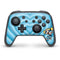 Cartoon Network Powerpuff Girls Bubbles Blue Hearts Nintendo Switch Pro Controller Skin