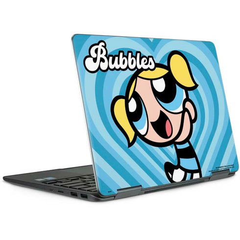 Cartoon Network Powerpuff Girls Bubbles Blue Hearts Notebook 9 Pro 13in (2017) Skin