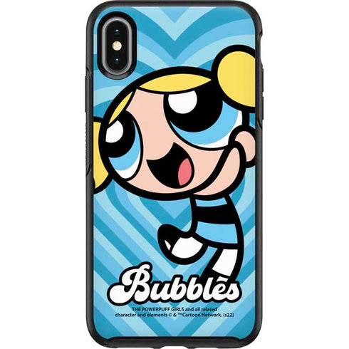 Cartoon Network Powerpuff Girls Bubbles Blue Hearts Otterbox Symmetry iPhone Skin