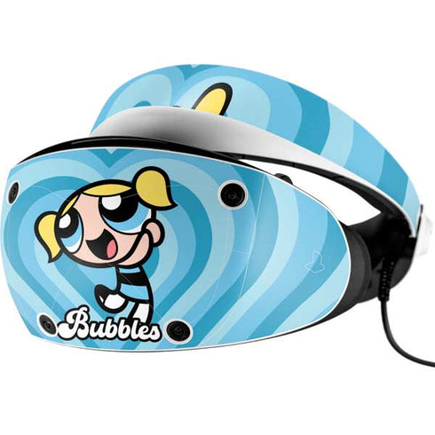 Cartoon Network Powerpuff Girls Bubbles Blue Hearts PlayStation VR2 Skin