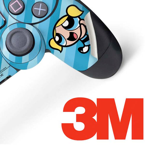 Cartoon Network Powerpuff Girls Bubbles Blue Hearts PS4 Controller Skin